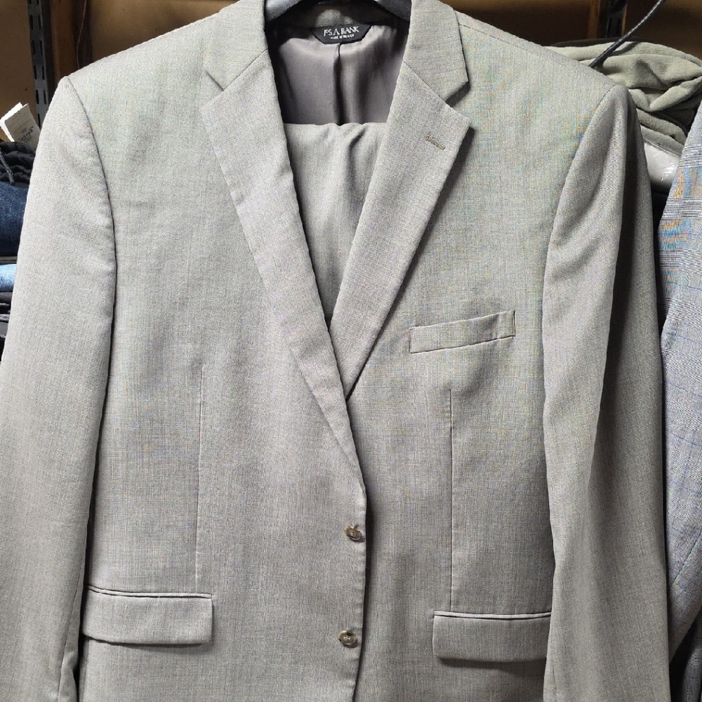 Jos. A. Bank Grayish Tan Suit
